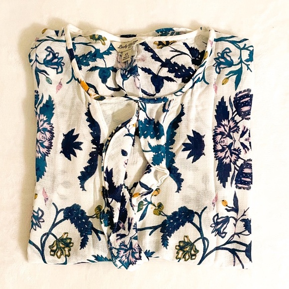 LUCKY BRAND summer top Lucky Brand Tops Floral Top boho tops summer tops - Picture 9 of 9
